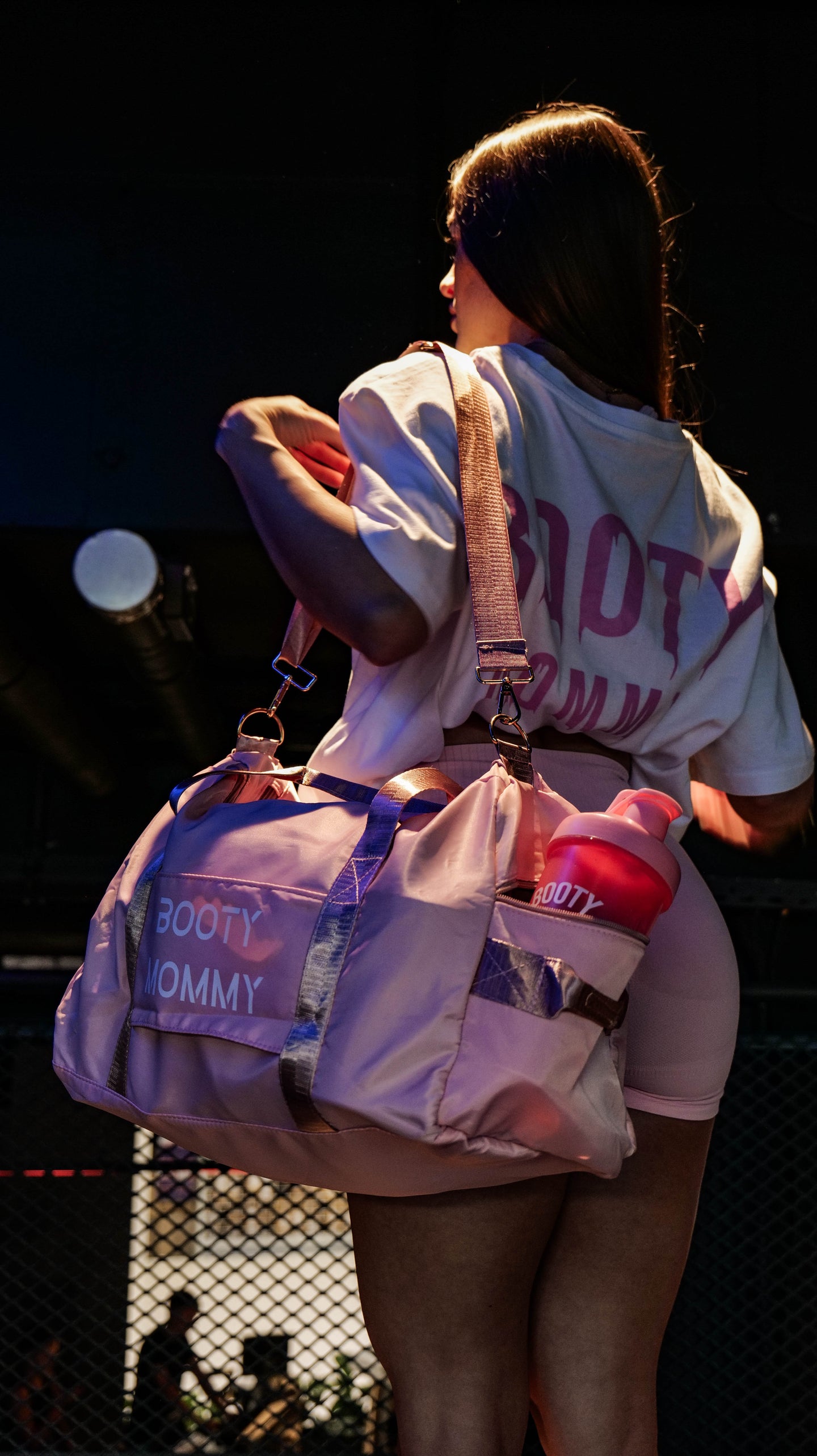 BABY PINK BOOTY MOMMY SPORT BAG