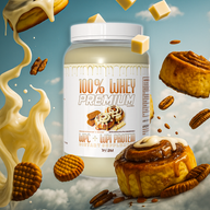 100% PREMIUM WHEY WHITE CHOCOLATE LOTUS CINNAMON ROLLS