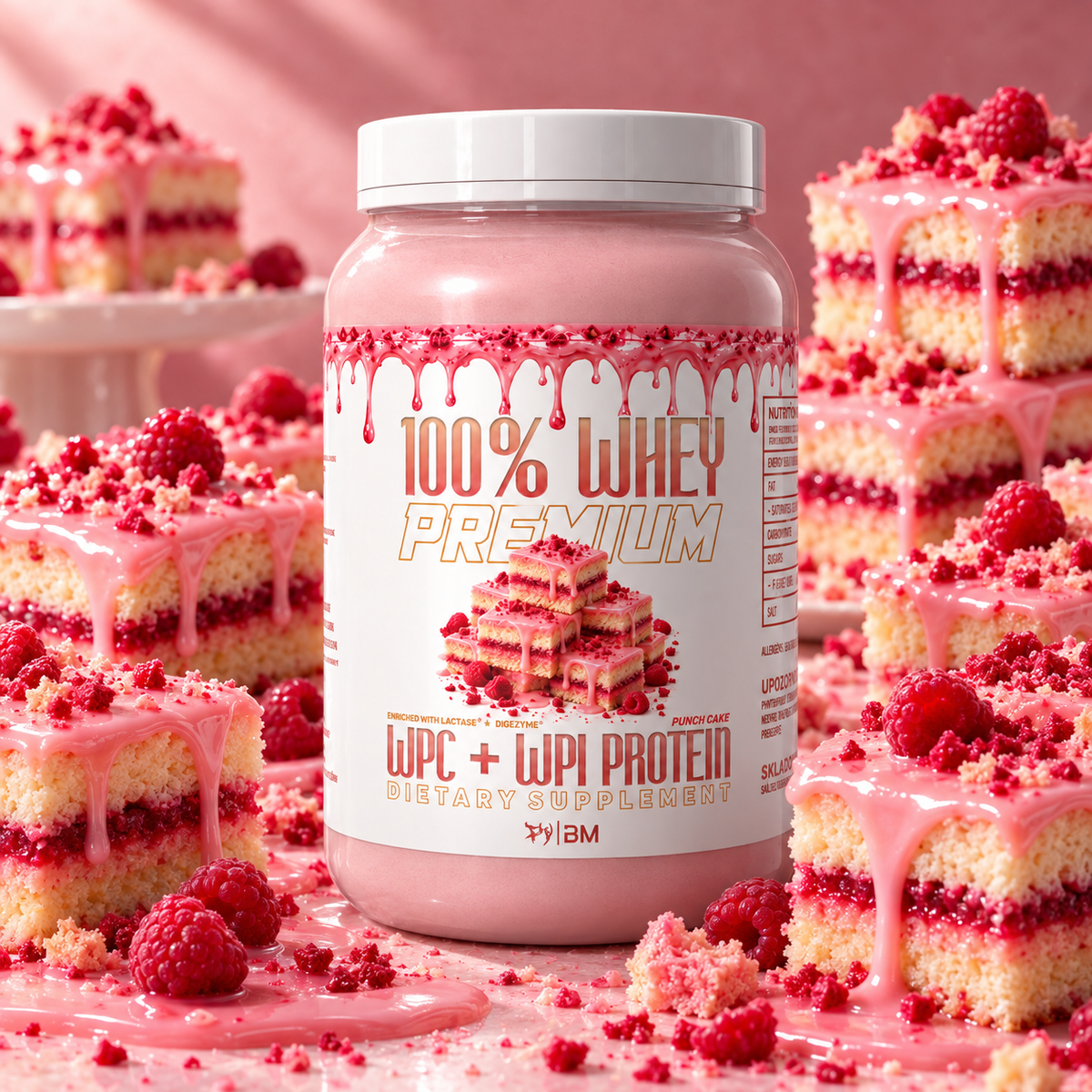 100% PREMIUM WHEY PROTEIN PUNCH CAKE