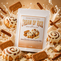 HIGH PROTEIN CREAM OF RICE WHITE CHOCOLATE LOTUS CINNAMON ROLLS